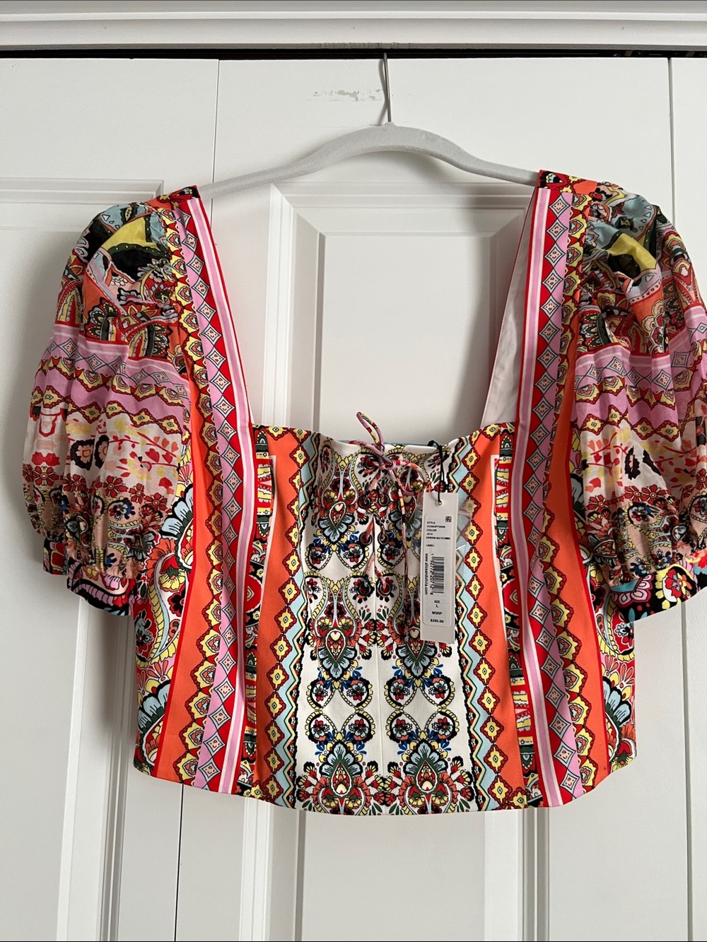 NWT Alice + Olivia crop top size large